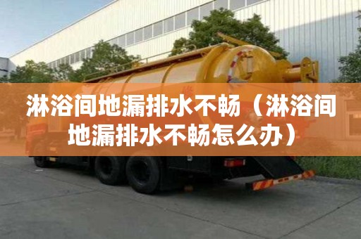 淋浴間地漏排水不暢（淋浴間地漏排水不暢怎么辦）
