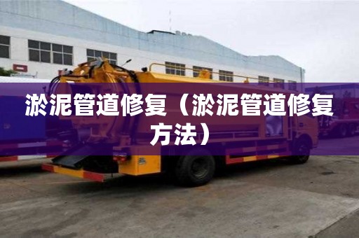 淤泥管道修復(fù)（淤泥管道修復(fù)方法）