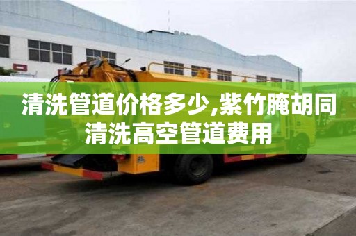 清洗管道價格多少,紫竹腌胡同清洗高空管道費用