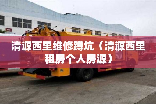 清源西里維修蹲坑（清源西里租房個人房源）