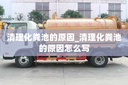 清理化糞池的原因_清理化糞池的原因怎么寫