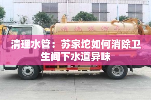 清理水管：蘇家坨如何消除衛生間下水道異味