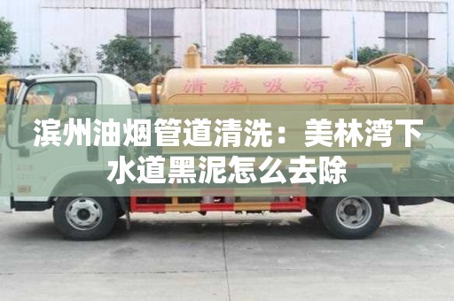濱州油煙管道清洗：美林灣下水道黑泥怎么去除