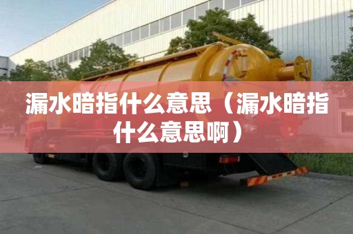 漏水暗指什么意思（漏水暗指什么意思?。? >
                        </div>
                        <div   id=