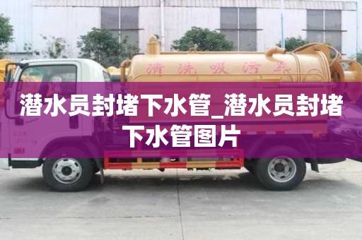 潛水員封堵下水管_潛水員封堵下水管圖片