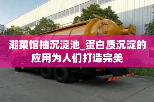 潮菜館抽沉淀池_蛋白質(zhì)沉淀的應(yīng)用為人們打造完美