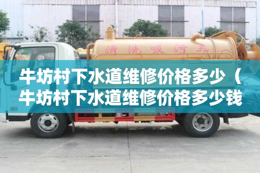 牛坊村下水道維修價格多少（牛坊村下水道維修價格多少錢）