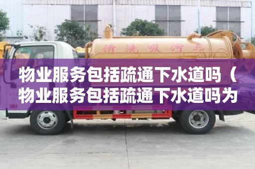 物業服務包括疏通下水道嗎（物業服務包括疏通下水道嗎為什么）