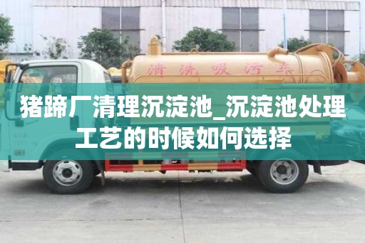 豬蹄廠清理沉淀池_沉淀池處理工藝的時候如何選擇