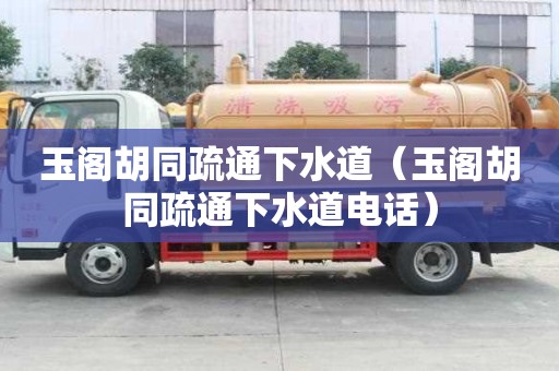 玉閣胡同疏通下水道（玉閣胡同疏通下水道電話）
