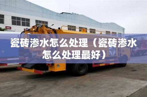 瓷磚滲水怎么處理（瓷磚滲水怎么處理最好）
