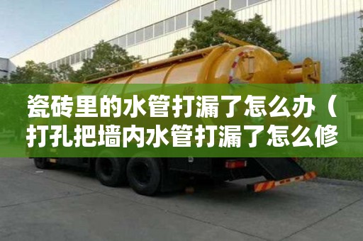 瓷磚里的水管打漏了怎么辦（打孔把墻內水管打漏了怎么修）