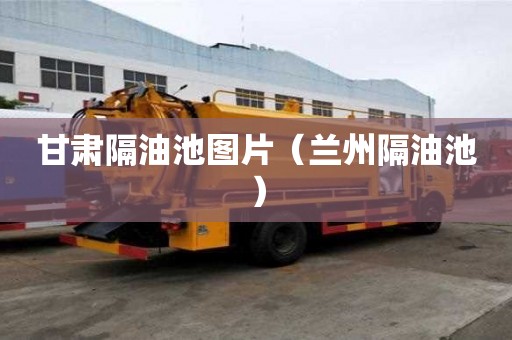 甘肅隔油池圖片（蘭州隔油池）