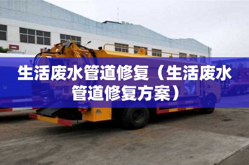 生活廢水管道修復（生活廢水管道修復方案）