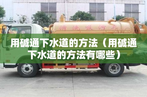 用堿通下水道的方法（用堿通下水道的方法有哪些）