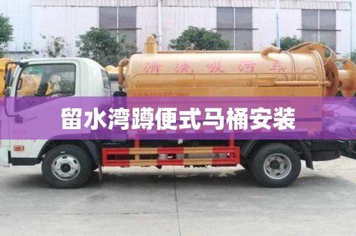 留水灣蹲便式馬桶安裝