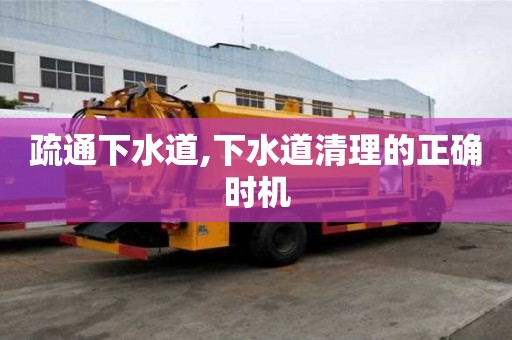 疏通下水道,下水道清理的正確時機