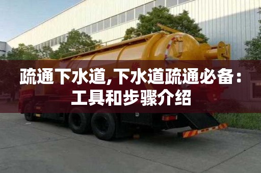 疏通下水道,下水道疏通必備：工具和步驟介紹