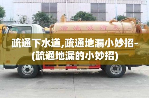 疏通下水道,疏通地漏小妙招-(疏通地漏的小妙招)
