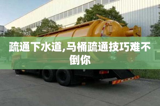 疏通下水道,馬桶疏通技巧難不倒你