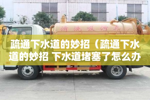 疏通下水道的妙招（疏通下水道的妙招 下水道堵塞了怎么辦）