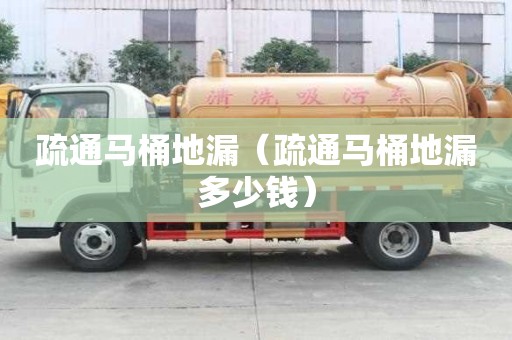 疏通馬桶地漏（疏通馬桶地漏多少錢）