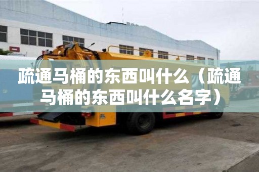 疏通馬桶的東西叫什么（疏通馬桶的東西叫什么名字）