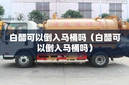 白醋可以倒入馬桶嗎（白醋可以倒入馬桶嗎）