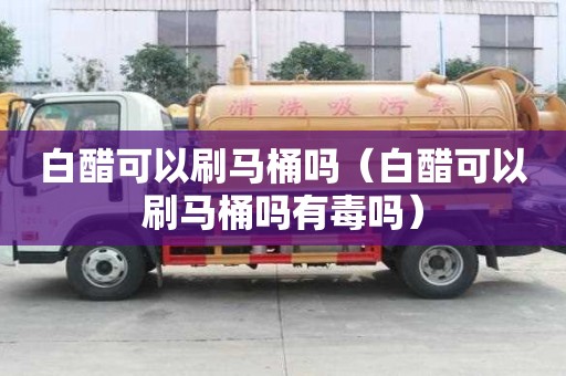 白醋可以刷馬桶嗎（白醋可以刷馬桶嗎有毒嗎）