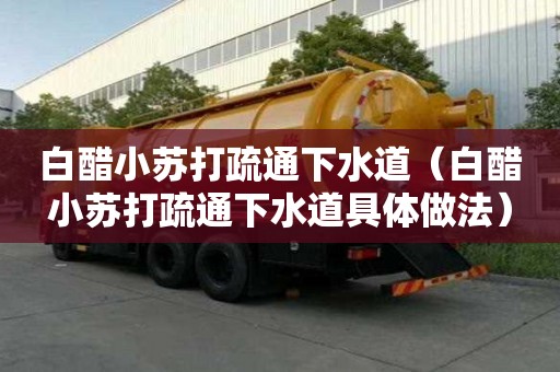 白醋小蘇打疏通下水道（白醋小蘇打疏通下水道具體做法）