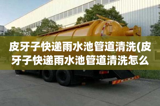 皮牙子快遞雨水池管道清洗(皮牙子快遞雨水池管道清洗怎么做)