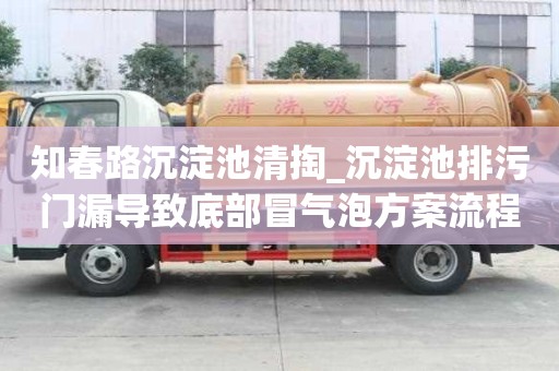 知春路沉淀池清掏_沉淀池排污門漏導致底部冒氣泡方案流程是什么