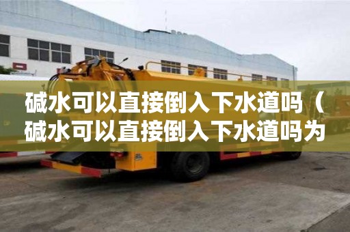 堿水可以直接倒入下水道嗎（堿水可以直接倒入下水道嗎為什么）