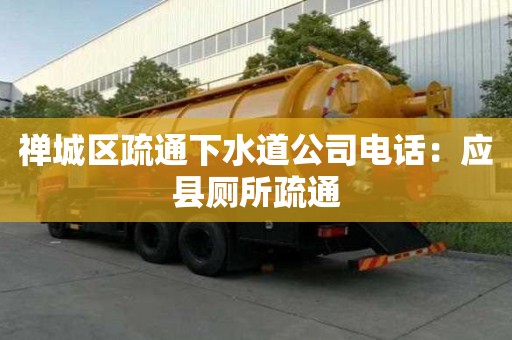 禪城區(qū)疏通下水道公司電話：應縣廁所疏通