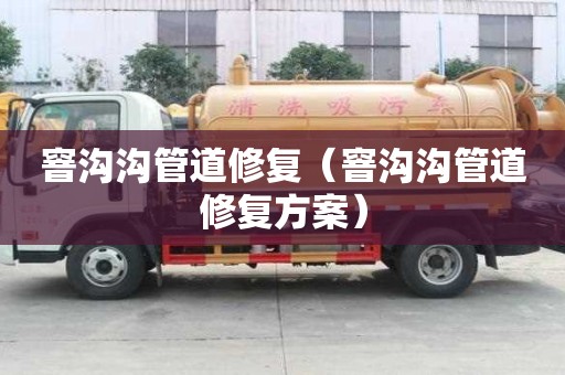 窨溝溝管道修復（窨溝溝管道修復方案）