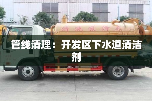 管線清理：開發區下水道清潔劑