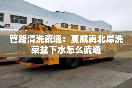 管路清洗疏通：夏威夷北岸洗菜盆下水怎么疏通