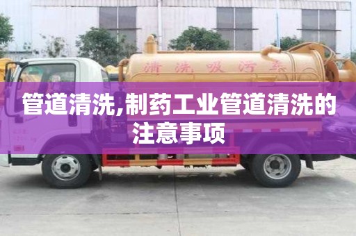 管道清洗,制藥工業管道清洗的注意事項