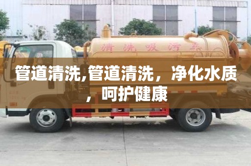 管道清洗,管道清洗，凈化水質，呵護健康