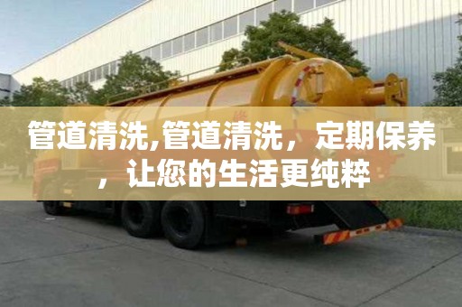 管道清洗,管道清洗，定期保養(yǎng)，讓您的生活更純粹