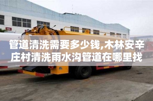 管道清洗需要多少錢,木林安辛莊村清洗雨水溝管道在哪里找