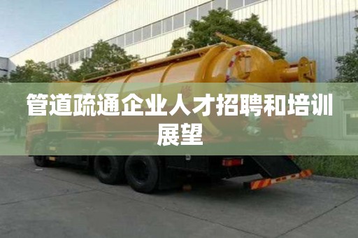 管道疏通企業人才招聘和培訓展望
