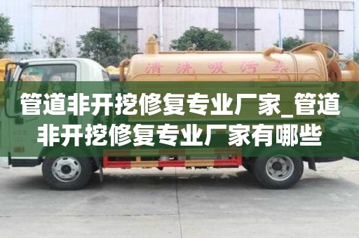 管道非開挖修復(fù)專業(yè)廠家_管道非開挖修復(fù)專業(yè)廠家有哪些
