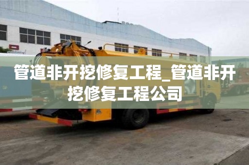 管道非開挖修復(fù)工程_管道非開挖修復(fù)工程公司