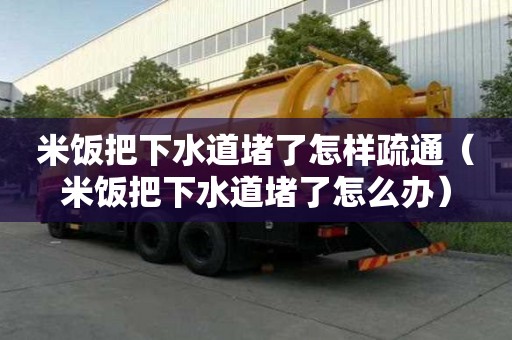 米飯把下水道堵了怎樣疏通(米飯把下水道堵了怎么辦) 米飯把下水道堵了怎樣疏通(米飯把下水道堵了怎么辦)