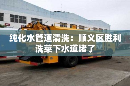 純化水管道清洗：順義區(qū)勝利洗菜下水道堵了