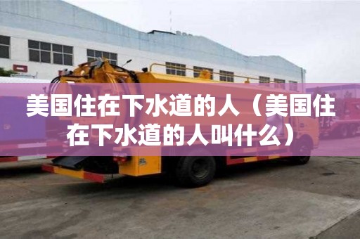 美國住在下水道的人（美國住在下水道的人叫什么）