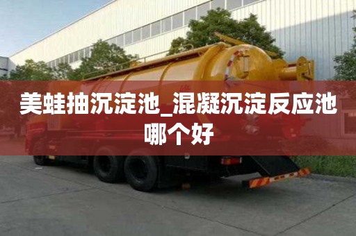美蛙抽沉淀池_混凝沉淀反應(yīng)池哪個好