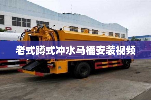老式蹲式?jīng)_水馬桶安裝視頻 老式蹲式?jīng)_水馬桶安裝視頻