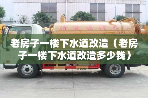 老房子一樓下水道改造（老房子一樓下水道改造多少錢）